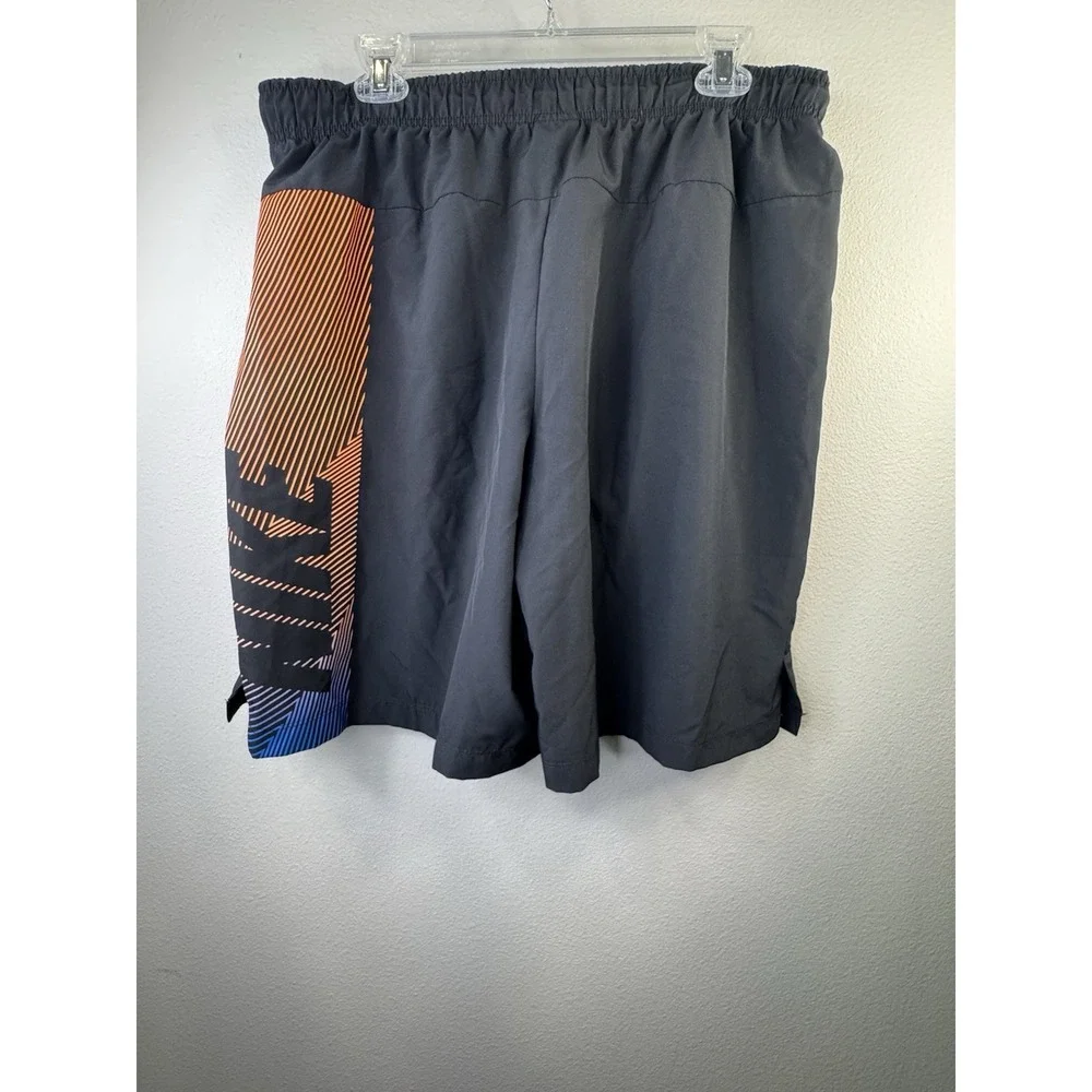 NIKE Mens Active Drawstring Shorts Lightweight 2XL 90s‎ Neon Spellout 7